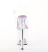 FLAMINGO-808 Plateau Sandaletten Transparent/ Lila von Pleaser – Ansicht 4