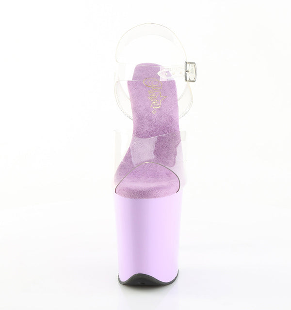 FLAMINGO-808 Plateau Sandaletten Lila von Pleaser – Ansicht 2
