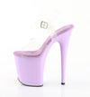 FLAMINGO-808 Plateau Sandaletten Lila von Pleaser – Ansicht 3