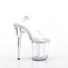 FLAMINGO-808 Plateau Sandaletten Transparent von Pleaser – Ansicht 5