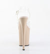 FLAMINGO-808 Plateau Sandaletten Beige von Pleaser – Ansicht 4