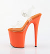 FLAMINGO-808 Plateau Sandaletten Orange von Pleaser – Ansicht 3