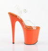 FLAMINGO-808 Plateau Sandaletten Orange von Pleaser – Ansicht 5