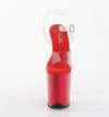 FLAMINGO-808 Plateau Sandaletten Rot von Pleaser – Ansicht 2