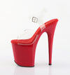 FLAMINGO-808 Plateau Sandaletten Rot von Pleaser – Ansicht 3