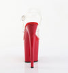 FLAMINGO-808 Plateau Sandaletten Rot von Pleaser – Ansicht 4