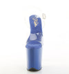 FLAMINGO-808 Plateau Sandaletten Blau von Pleaser – Ansicht 2