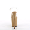 FLAMINGO-808 Plateau Sandaletten - Beige von Pleaser – Ansicht 4