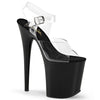 FLAMINGO-808 Plateau Sandaletten Schwarz von Pleaser