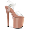 FLAMINGO-808 Plateau Sandaletten Braun | Pleaser