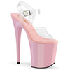 FLAMINGO-808 Plateau Sandaletten - Rosa von Pleaser
