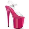 FLAMINGO-808 Plateau Sandaletten Rot von Pleaser