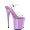 FLAMINGO-808 Plateau Sandaletten Lila von Pleaser