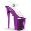 FLAMINGO-808 Plateau Sandaletten Lila von Pleaser