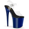 FLAMINGO-808 Plateau Sandaletten - Blau von Pleaser