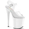 FLAMINGO-808 Plateau Sandaletten Weiß von Pleaser