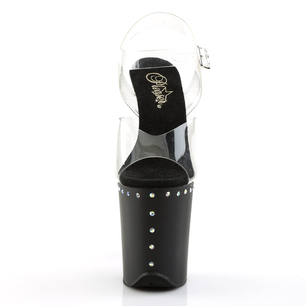 FLAMINGO-808ABLS Plateau Sandaletten schwarz von Pleaser – Ansicht 2