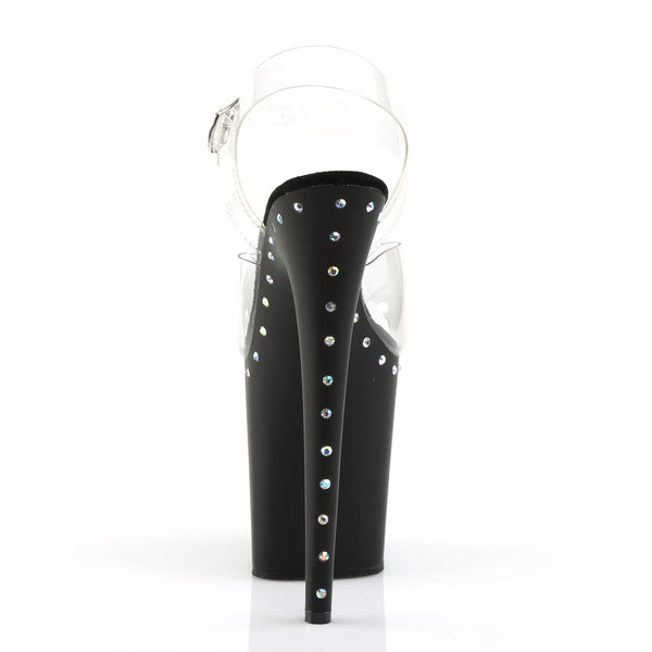 FLAMINGO-808ABLS Plateau Sandaletten schwarz von Pleaser – Ansicht 4