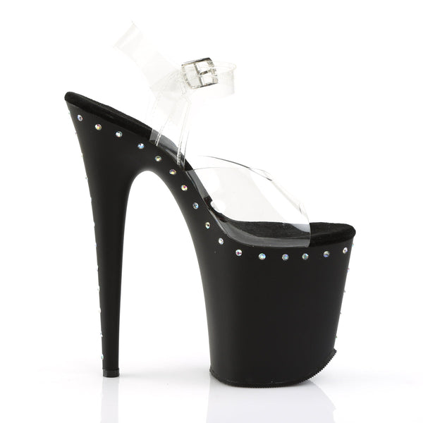 FLAMINGO-808ABLS Plateau Sandaletten schwarz von Pleaser – Ansicht 5