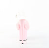 FLAMINGO-808FUR Plateau Sandaletten Rosa Lack Kunstfell von Pleaser – Ansicht 4