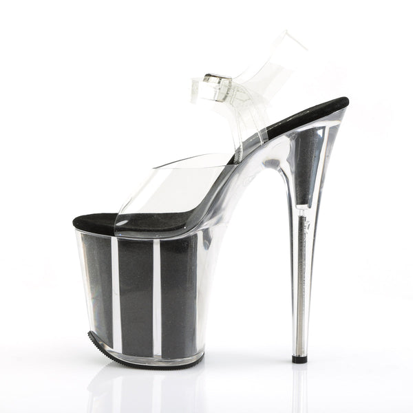 FLAMINGO-808G Plateau Sandaletten Schwarz von Pleaser – Ansicht 3