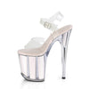 FLAMINGO-808G Plateau Sandaletten Opal Rosa von Pleaser – Ansicht 3