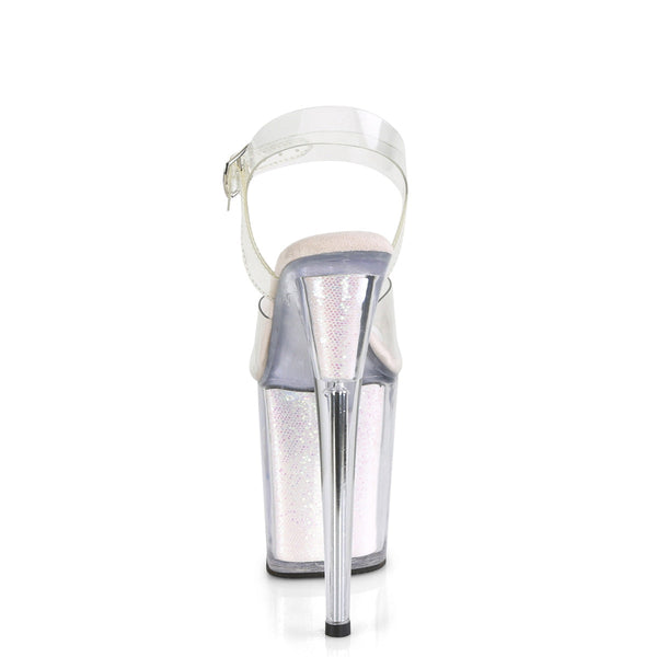 FLAMINGO-808G Plateau Sandaletten Opal Rosa von Pleaser – Ansicht 4