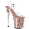 FLAMINGO-808G Plateau Sandaletten Gold von Pleaser