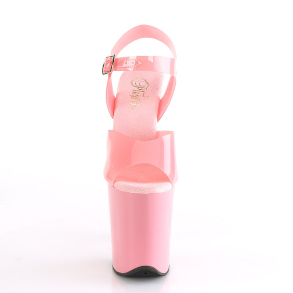 FLAMINGO-808N Plateau Sandaletten Rosa von Pleaser – Ansicht 2