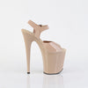 FLAMINGO-808N Plateau Sandaletten - Creme von Pleaser – Ansicht 5