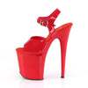 FLAMINGO-808N Plateau Sandaletten Rot Lack von Pleaser – Ansicht 3