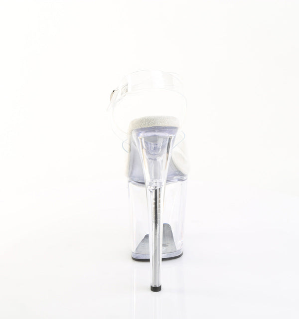 FLAMINGO-808PREM Plateau Sandaletten Transparent von Pleaser – Ansicht 4
