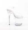 FLAMINGO-808PREM Plateau Sandaletten Transparent von Pleaser – Ansicht 5