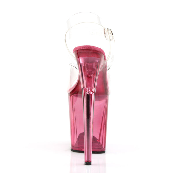 FLAMINGO-808T Plateau Sandaletten Pink von Pleaser – Ansicht 4