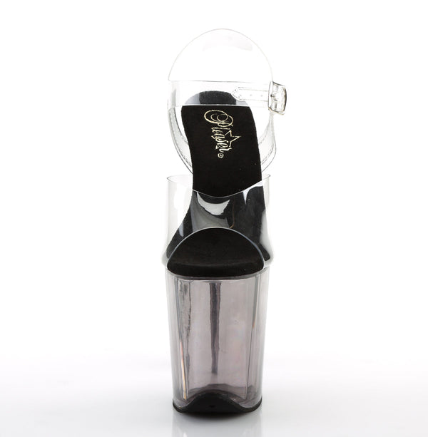 FLAMINGO-808T Plateau Sandaletten schwarz von Pleaser – Ansicht 2