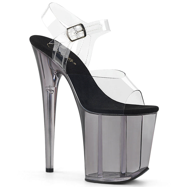 FLAMINGO-808T Plateau Sandaletten schwarz von Pleaser
