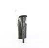 FLAMINGO-808TDRS Plateau Sandaletten Schwarz Lack Strass von Pleaser – Ansicht 4