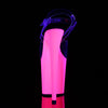 FLAMINGO-808UV Plateau Sandaletten Neon Pink UV von Pleaser – Ansicht 4