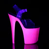 FLAMINGO-808UVG Plateau Sandaletten Pink UV von Pleaser – Ansicht 5