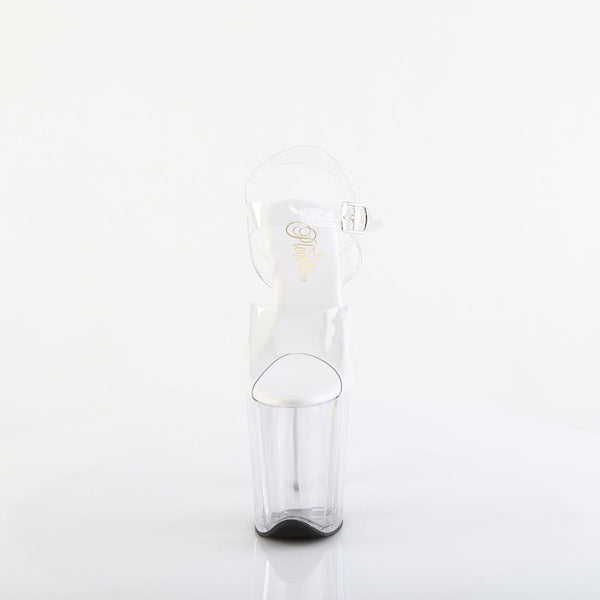FLAMINGO-808VL Plateau Sandaletten Transparent von Pleaser – Ansicht 2