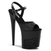 FLAMINGO-809-2G Plateau Sandaletten Schwarz von Pleaser