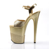 FLAMINGO-809-2G Plateau Sandaletten Gold von Pleaser – Ansicht 3