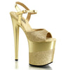 FLAMINGO-809-2G Plateau Sandaletten Gold von Pleaser