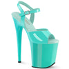 FLAMINGO-809 Plateau Sandaletten Türkis | Pleaser