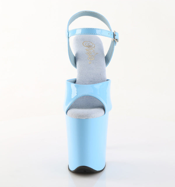 FLAMINGO-809 Plateau Sandaletten Hellblau von Pleaser – Ansicht 2