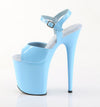 FLAMINGO-809 Plateau Sandaletten Hellblau von Pleaser – Ansicht 3