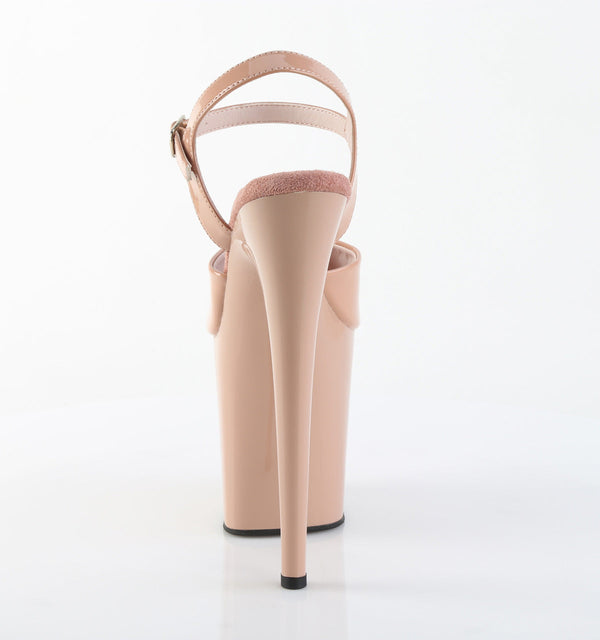 FLAMINGO-809 Plateau Sandaletten Beige von Pleaser – Ansicht 4