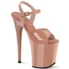 FLAMINGO-809 Plateau Sandaletten Beige | Pleaser
