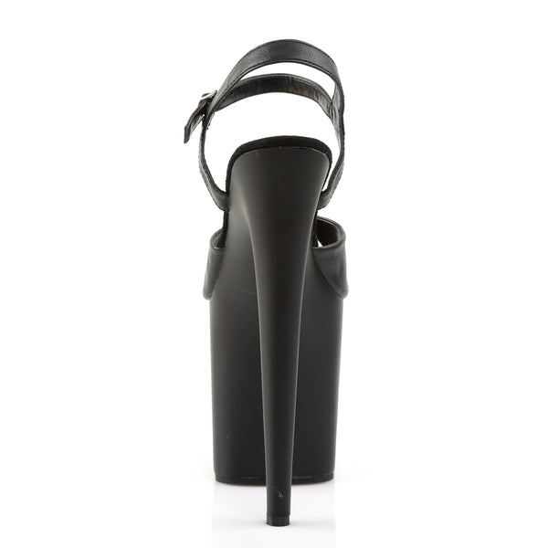 FLAMINGO-809 Plateau Sandaletten Schwarz Matt von Pleaser – Ansicht 4