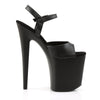 FLAMINGO-809 Plateau Sandaletten Schwarz Matt von Pleaser – Ansicht 5